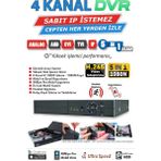 IDS 4 Kanal 1080N Full Hd H265 Dvr Kayıt Cihazı - Güvenlik Kamerası Sistemleri - Siyah
