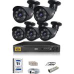 IDS 5 Kameralı 5 Mp Sony Lensli 1080P Full HD Güvenlik Kamerası Sistemi - Cepten Izle - 1tbdış