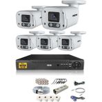 Ids - 5 Kameralı 5 Mp Sony Lensli 1080P Full HD Güvenlik Kamerası Sistemi - Hard Disksiz