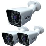 IDS 5 mp Lensli 1080P Full HD Ahd Güvenlik Kamerası Kamera Sistemleri Için Gece Görüşlü Su Geçirmez 3 Adet