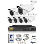 Ids - 6 Kameralı 5 Mp Sony Lensli 1080P Full HD Güvenlik Kamerası Sistemi - Cepten İzle - 1 TB Dış