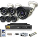Ids - 6 Kameralı Set - 5mp Sony Lensli Full Hd Gece Görüşlü Su Geçirmez Cepten Izle - Güvenlik Kamerası Sistemi