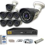 Ids - 8 Kameralı Set - 5mp Sony Lensli Full Hd Gece Görüşlü Su Geçirmez Cepten Izle - Güvenlik Kamerası Sistemi
