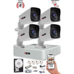 IDS B2033 5MP Sony Lensli 4 Kameralı Full HD Gece Görüşlü Güvenlik Kamerası Sistemi