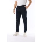 İDS COLLECTİON Erkek Kumaş Pantolon Jogger Kesim Slim Fit Likralı Lacivert - Beli Lastikli & Rahat Kesim