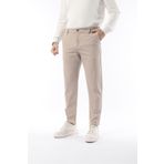 İDS COLLECTİON Erkek Likralı Kumaş Pantolon Mevsimlik Bej Slim Fit - Dört Cepli & Regular Siluet