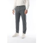 İDS COLLECTİON Erkek Likralı Kumaş Pantolon Mevsimlik Gri Slim Fit - Dört Cepli & Regular Siluet