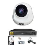IDS D-2026HD-SET1-250-X 1 Kameralı 5MP Sony Lensli 1080p Full HD Cepten İzle 250 Dış Güvenlik Kamerası Sistemi