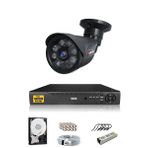 IDS DS-2015HD-SET1-250-Black 1 Kameralı 250 Dış Cepten İzle 5MP Sony Lensli 1080p Full HD Güvenlik Kamerası Sistemi
