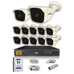 IDS DS-2025 12 Kameralı 5MP Sony Lensli FHD Gece Görüşlü Cepten İzle Güvenlik Kamerası Sistemi