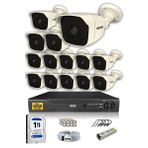 IDS DS-2025 14 Kameralı 5MP Sony Lensli Full HD Gece Görüşlü Cepten İzle Güvenlik Kamerası Sistemi