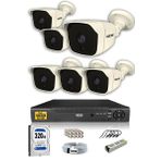 IDS DS-2025 6 Kameralı 5MP Sony Lensli FHD Gece Görüşlü Cepten İzle Güvenlik Kamerası Sistemi