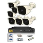 IDS DS-2025 7 Kameralı 5MP Sony Lensli FHD Gece Görüşlü Cepten İzle Güvenlik Kamerası Sistemi