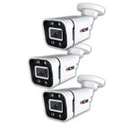 Ids Gece Renkli 5mp Sony Lens 1080P FHD Ahd Güvenlik Kamerası 4X Ultra Led Plastik Kasa 3 Adet