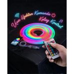ieg™ 3 Metre RGB Akıllı Neon LED Şerit Işık Telefon ve Kumanda Kontrollü Ambiyans Aydınlatm