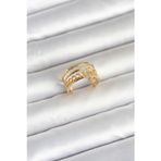 ieg™ 316L Çelik Gold Renk Zincirli Vintage Model Kadın Yüzük