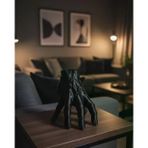 ieg™ 3D Siyah El Dekoratif Heykel 27x22 cm Büyük Boy Modern Tasarım