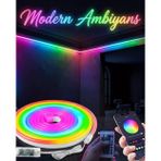 ieg™ Dekoratif RGB LED Şerit Neon Işık 3 Metre Su Geçirmez Uzaktan Kumandalı Ortam Aydınlatm