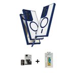 ieg™ Galaxy S24 Ultra Kılıf Atlas Doku Koleksiyonu - Siyah Polymer Nano Ekran Koruyucu + Gold PVD Me