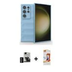 ieg™ Galaxy S24 Ultra Kılıf Atlas Koleksiyonu - Siyah AutoKit 5in1 Fiber Polymer Nano Ekran Koruyucu