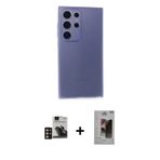 ieg™ Galaxy S24 Ultra Kılıf Atlas Minimal Prime - Siyah Bilvis Hayalet Cam Ekran Koruyucu + Gold PVD