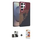 ieg™ Galaxy S24 Ultra Kılıf Doruk Serisi - Siyah AutoKit 5in1 Fiber Polymer Nano Ekran Koruyucu + Go