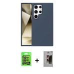 ieg™ Galaxy S24 Ultra Kılıf Kozmos Yansıma Özel Seri - Siyah Bilvis Hayalet Cam Ekran Koruyucu + Siy