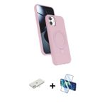 ieg™ iPhone 11 Kılıf İz Işık Koleksiyonu - Siyah 3D Antistatik Cam Ekran Koruyucu + Yeşil Renkli Kam