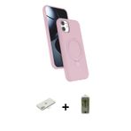 ieg™ iPhone 11 Kılıf İz Işık Koleksiyonu - Siyah Joko Magic 5D Hayalet Cam + Yeşil Renkli Kamera Len
