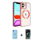 ieg™ iPhone 11 Kılıf Nova Işık Özel Seri - Şeffaf 360 Full Body Arka Koruyucu + Yeşil Neon Fosforlu