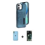ieg™ iPhone 11 Kılıf Yörünge Işık Serisi - Şeffaf 360 Full Body Arka Koruyucu + Yeşil Neon Fosforlu