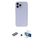 ieg™ iPhone 13 Pro Kılıf Atlas Minimal Prime - Siyah 3D Antistatik Seramik Nano Ekran Koruyucu + Pem