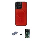 ieg™ iPhone 13 Pro Max Kılıf Zirve Işık Serisi - Şeffaf 360 Full Body Arka Koruyucu + Yeşil Renkli K