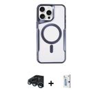 ieg™ iPhone 15 Pro Kılıf Yadigar Klasik Özel Seri - Siyah Bilvis 0.18mm Plus Cam Ekran Koruyucu + La
