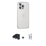 ieg™ iPhone 15 Pro Max Kılıf Eksen Form Serisi - Siyah Bilvis 0.18mm Plus Cam Ekran Koruyucu + Laciv