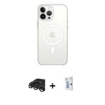 ieg™ iPhone 15 Pro Max Kılıf Kutup Klasik Serisi - Siyah Bilvis 0.18mm Plus Cam Ekran Koruyucu + Tit