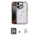 ieg™ iPhone 15 Pro Max Kılıf Odak Prime - Siyah Bilvis 0.18mm Plus Cam Ekran Koruyucu + Siyah PVD Me