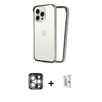 ieg™ iPhone 15 Pro Max Kılıf Pusula Asil Koleksiyonu - Siyah Bilvis 0.18mm Plus Cam Ekran Koruyucu +