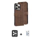 ieg™ iPhone 15 Pro Max Kılıf Siluet Işık Serisi - Siyah Bilvis 0.18mm Plus Cam Ekran Koruyucu + Siya