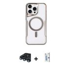 ieg™ iPhone 15 Pro Max Kılıf Yadigar Klasik Özel Seri - Siyah Bilvis 0.18mm Plus Cam Ekran Koruyucu