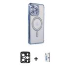 ieg™ iPhone 15 Pro Max Kılıf Zirve Doku Prime - Siyah Bilvis 0.18mm Plus Cam Ekran Koruyucu + Lacive