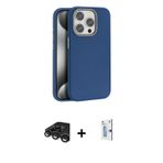 ieg™ iPhone 15 Pro Max Kılıf Zirve Modern Prime - Siyah Bilvis 0.18mm Plus Cam Ekran Koruyucu + Tita