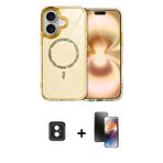 ieg™ iPhone 16 Kılıf Kıvılcım Form Prime - Siyah 3D Antistatik Mat Seramik Nano Ekran Koruyucu + Pem
