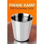 ieg™ Paslanmaz Çelik Bardak – Kamp, Piknik ve Mutfak İçin Dayanıklı Metal Bardak 719313