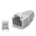 ieg™ Rj45 Konnektör Papuç - 100 Adet Gri / Ekonomik Poşet Paket ND2434