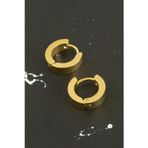 ieg™ Sarı Renkli Erkek Çelik Küpe 1,5 cm