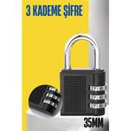 ieg™ Turk Şifreli Asma Kilit 3 Kademe 35 mm