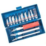 ieg™ Zanaat 16 Parça Hobi Gravür Ahşap Heykel Çömlek Oyma Şekil Verme 13 Maket Bıçak Neşt