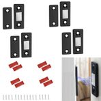 ieron 4 adet kendinden yapışkanlı dolap kapağı mıknatısı, ultra ince, mobilya tutucu, metal, elbise dolabı, mıknatıslı kilit, mutfak, dolap, sürgülü kapı için dolap, mıknatıslı kilit