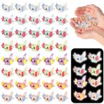 IETWATE 40 adet mini Axolotl, karikatür sevimli mini figürler, minyatür Axolotl figürler, mini reçine aksolotl, akvaryum, kendin yap el işi, bahçe, manzara, oyuncak ev dekorasyonu için (tek renkli)